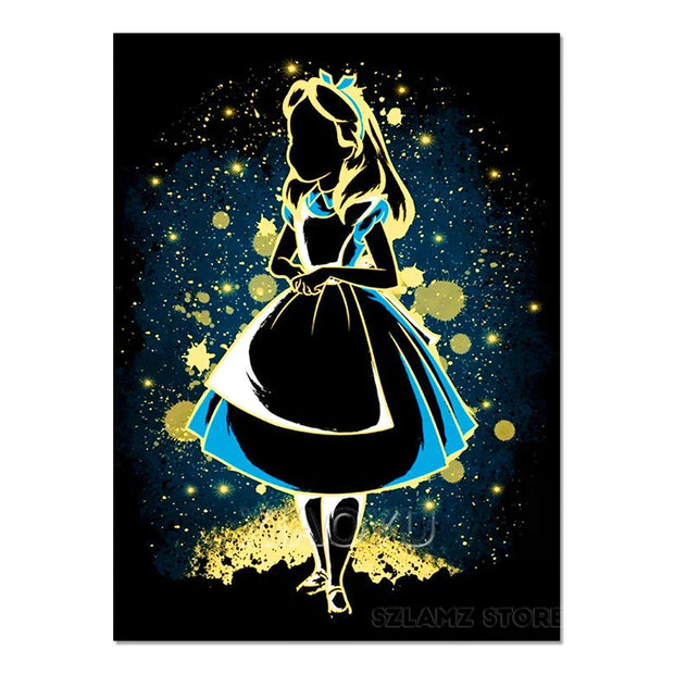 Disney 5D Diy Diamond Painting Kits Enchanted Eternal Girl Cartoon Princess Full Diamond Inlaid Mosaic Embroidery Wall Decor