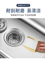 Kitchen sink Handmade stainless steel single bowl sink above counter or wall mounted vegetable Wash basin set mx4221950