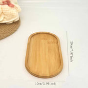 Multi Bamboo Tray Wood Saucer Flower Pot Tray Cup Pad Coaster Plate for Kitchen Decorative Plate Creative Coaster Coffee Cup Mat