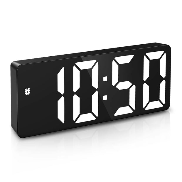 ORIA Upgraded LED Clock Digital Alarm Clocks Desktop Bedside Electronic Desk Watch Snooze Desk Clock Wake Up Alarm Clock