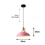 Pendant Lights Retro Industrial Colorful Restaurant Kitchen Home Ceiling Lamps Vintage Hanging Lights Lampshade Decorative Lamps