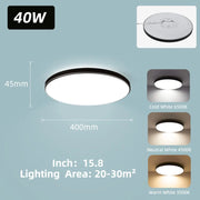 220V Led Ceiling Light Golden Bedroom Indoor Kitchen Lighting for Home Decor Dustproof Bathroom Led Lamp Golden Ceiling Lamps