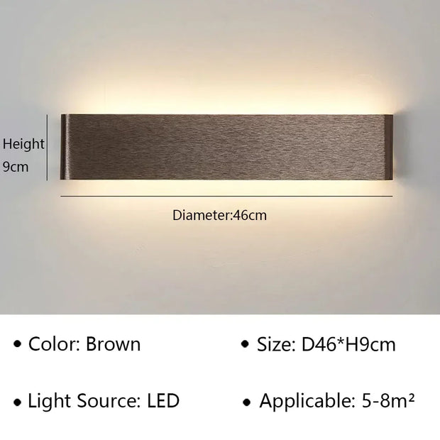 Modern LED Wall Lamp for Bedside Living Room Stairs Aisle Bathroom Home Decorations Wall Sconce Indoor Lighting Fixture Luster