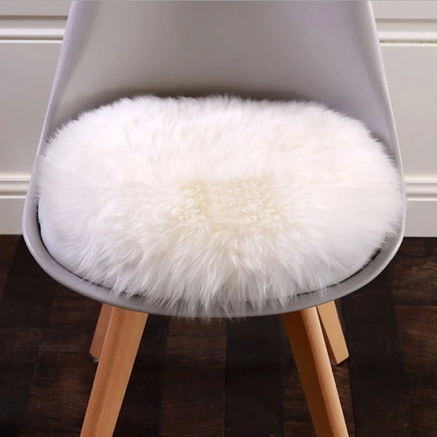 Ultra Soft Plush Round Rug Mat Fluffy White Carpet for Living Room Home Decor and Bedroomr Bedroom and Kids Room 30cm 50cm