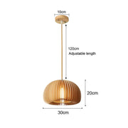 Rattan Wicker Bamboo Wood Pendant Light Ceiling Lustre Chandelier Hanging Lamp Hand Knitted Braided Home Living Bed Room Decor