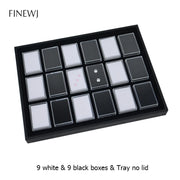 Transparent Loose Diamond Display Box White Foam Novel Pendant Gemstone Jewelry Storage Tray Gems Carrying Case Travel Organizer