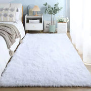 Pink Bedroom Carpet For Children's Room Cute Girls Floor Soft Mat Living Room Decoration White Fluffy Large Kids Bedside Rugs