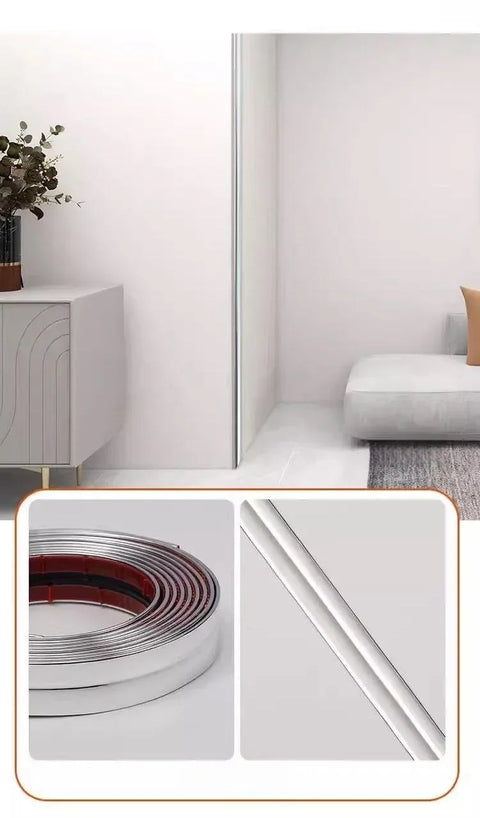 3M Self-adhesive mirror sticker Desk Furniture Edge Guard Strip Wall Internal External Corner Protector living room Decoration