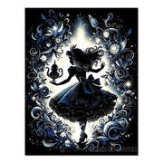 Disney Alice in Wonderland Diamond Painting Cheshire Cat Cartoon Cross Stitch Mosaic Kit Full Round/Square Drills DIY Art Decor