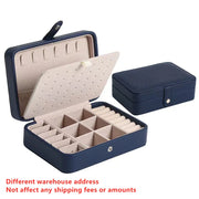 Korean Version Simple Ins Style Portable Jewelry Storage Box 2024 New High-end Exquisite Large Capacity Travel Jewelry Bag